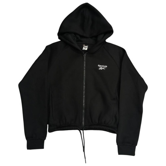 Reebok Γυναικεία ζακέτα Small Logo Fleece Crop Full-Zip Hoodie